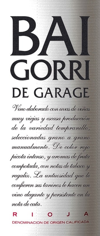 Baigorri De Garage
